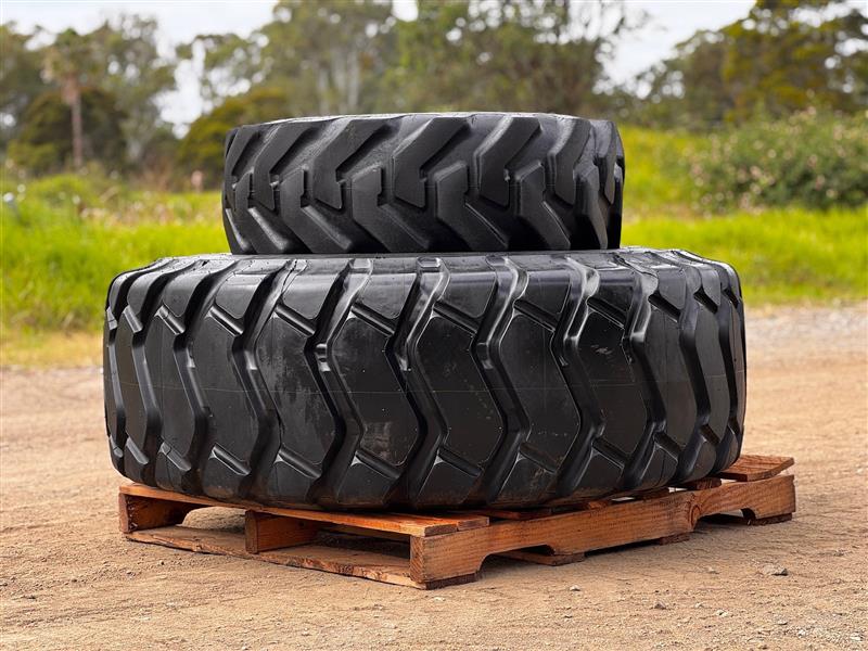 Photo 4. Backhoe Spare Wheel and Tyre Combo