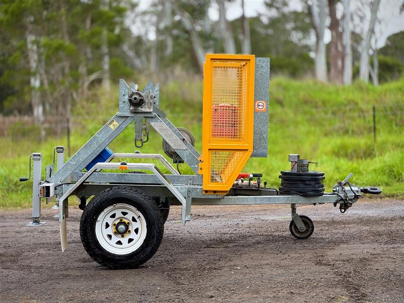 Photo 2. Haldilka CT15 1.5T cable drum trailer redmond gray rockcrush