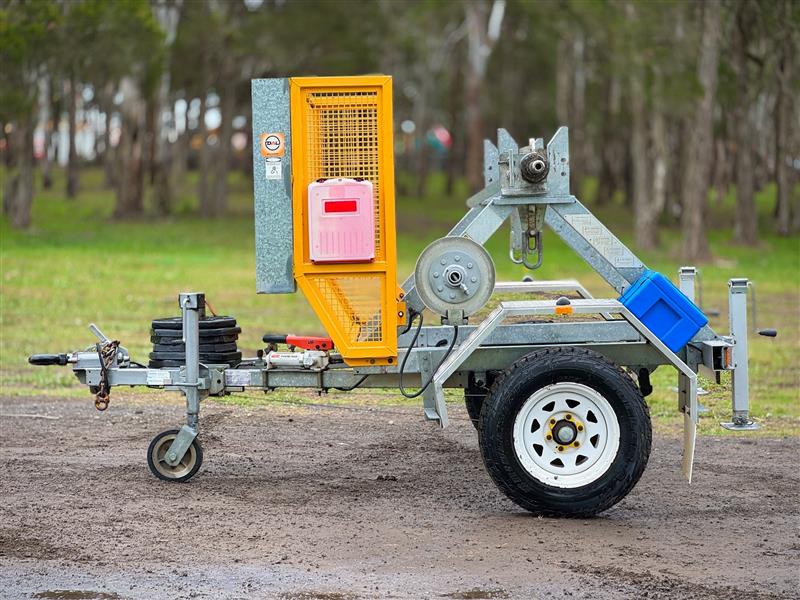 Photo 3. Haldilka CT15 1.5T cable drum trailer redmond gray rockcrush