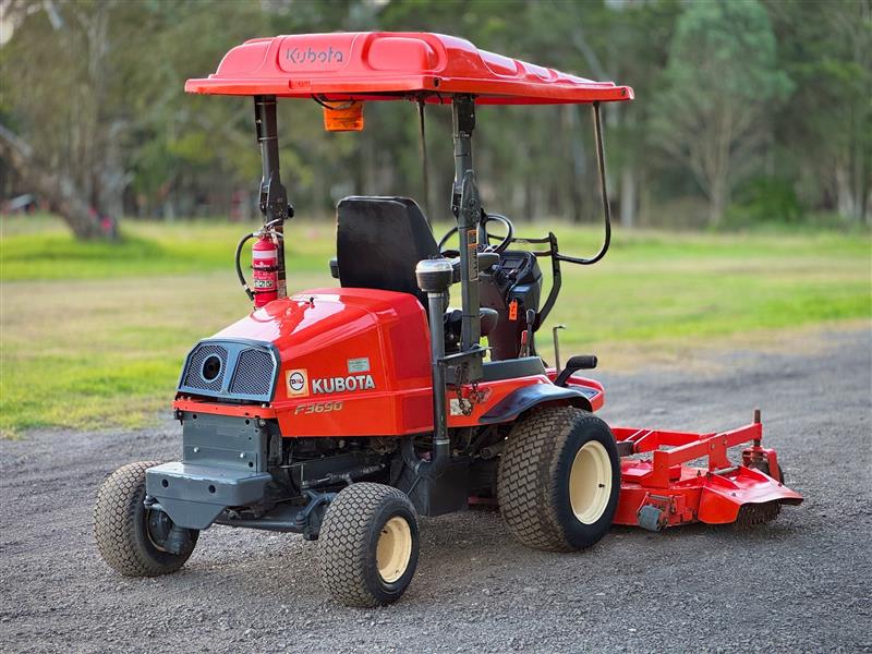 Photo 4. Kubota F3690 72inch diesel out front deck ride on lawn mower