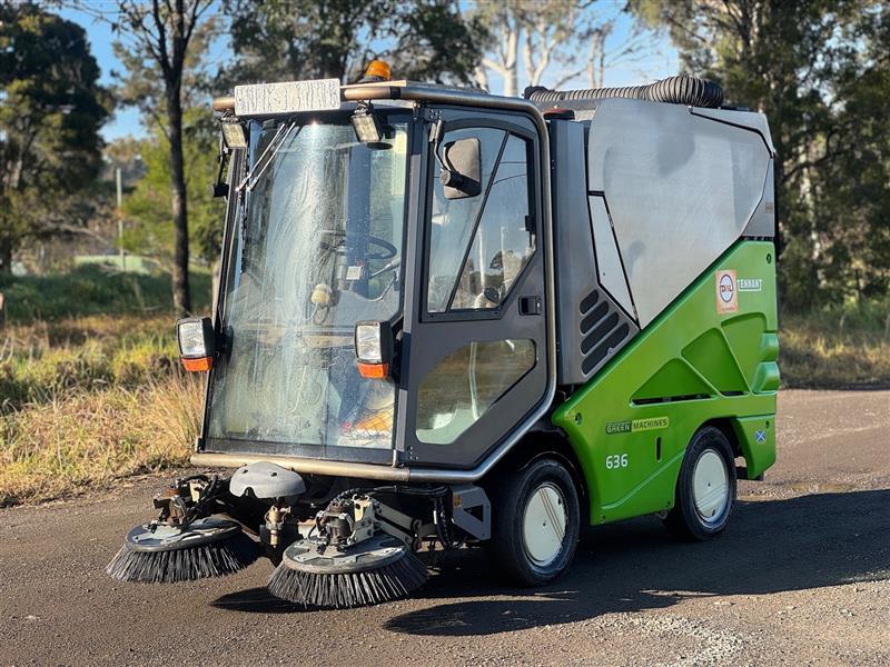 Photo 2. Tennant green machine 636 road sweeper