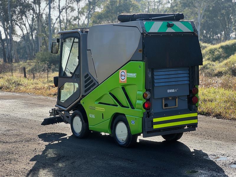 Photo 3. Tennant green machine 636 road sweeper