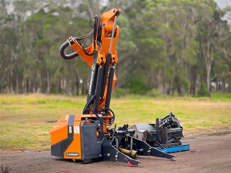 Photo 4. Noremat Magnistra M61T flail side reach arm remote slasher