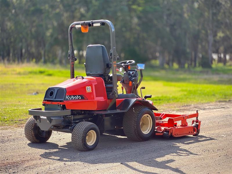Photo 2. Kubota F3690 72inch diesel out front deck ride on lawn mower