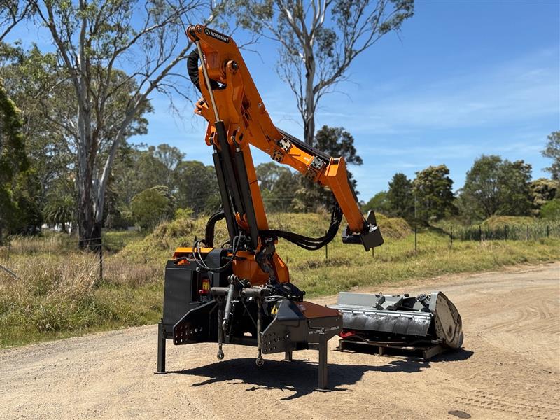 Photo 2. Niremat Magistra M61TG flail side reach arm remot control mower slasher