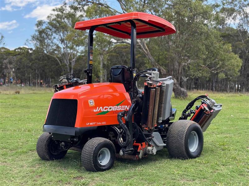 Photo 5. Jacobsen LF4677 4wd ride on fairway cylinder reel greens golf course lawn mower