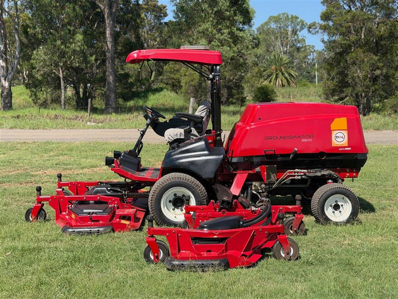 Photo 5. Toro Groundsmaster 5900 wide area ride on diesel commercial lawn mower