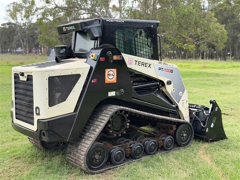 Photo 2. Terex PT100G a/c cab high flow posi track skid steer loader