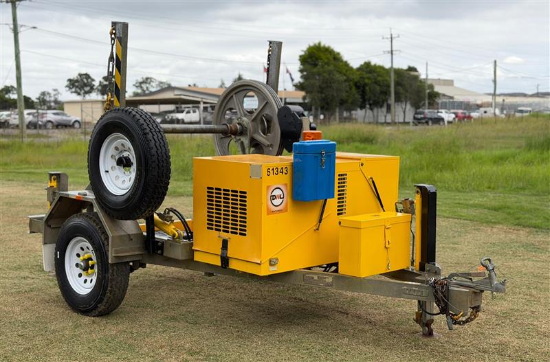 Photo 3. Redmond gary 1.5t self loading cable drum trailer