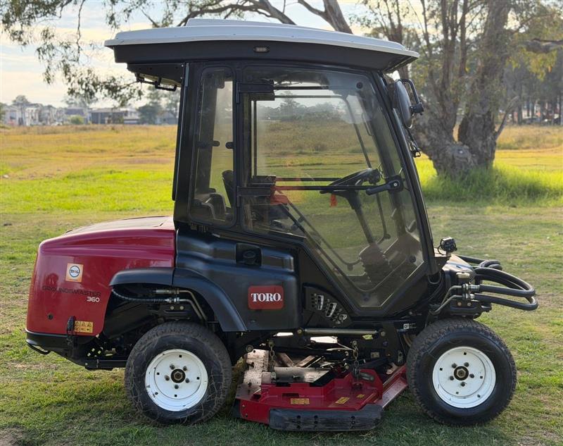 Photo 2. Toro Groundsmaster 360 4x4 AC cabin ride on diesel commercial zero turn lawn mower