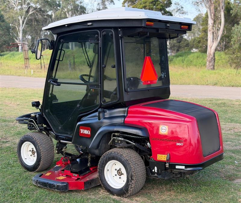 Photo 3. Toro Groundsmaster 360 4x4 AC cabin ride on diesel commercial zero turn lawn mower