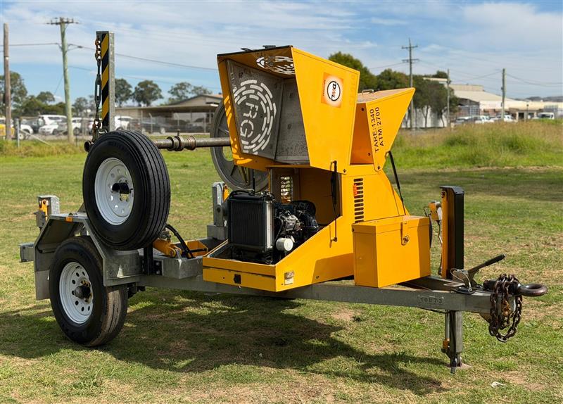 Photo 2. Redmond Gary 1.5T self loading cable drum trailer