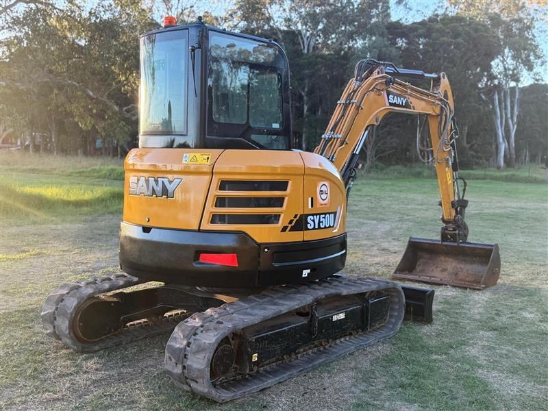 Photo 3. Sany SY50U 5.3T excavator