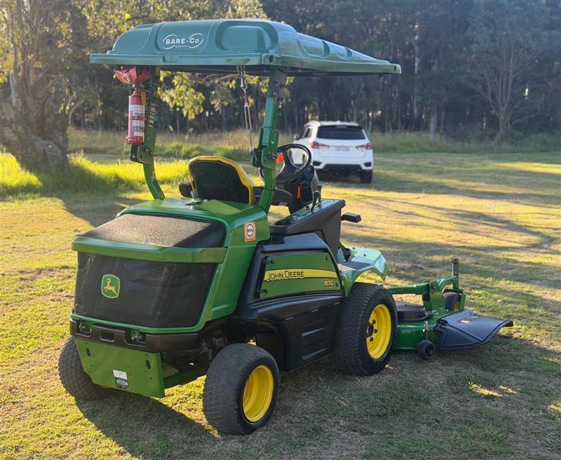 Photo 4. John Deere 1570 72inch 4wd commercial out front ride on diesel lawn mower