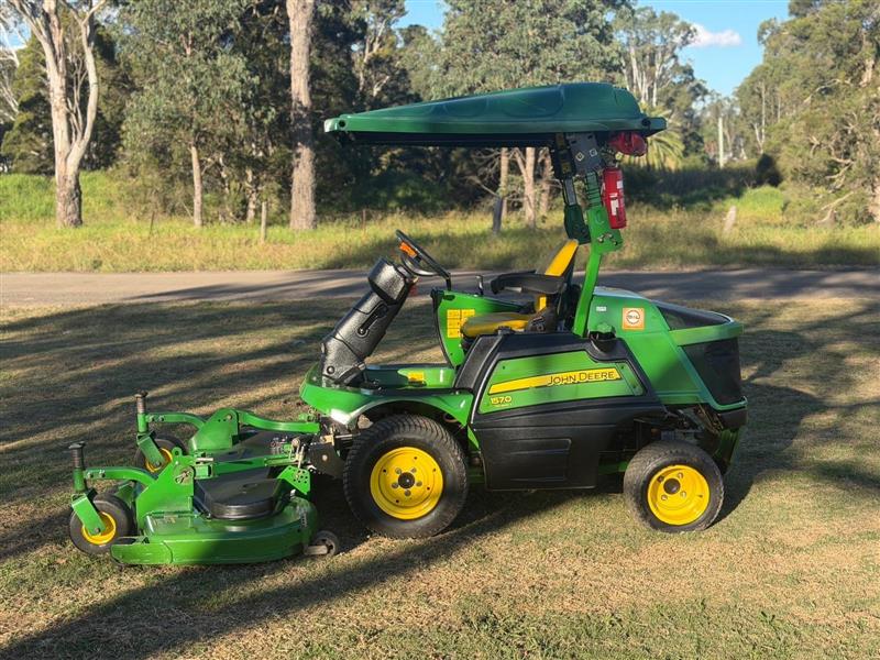 Photo 5. John Deere 1570 72inch 4wd commercial out front ride on diesel lawn mower