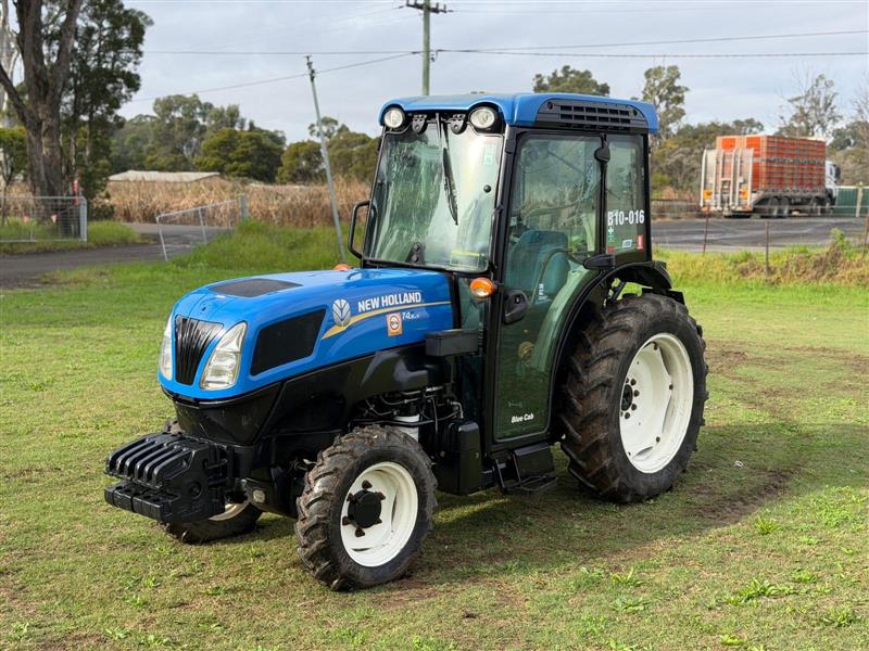 Photo 4. New Holland T4.85V diesel 4x4 farm tractor