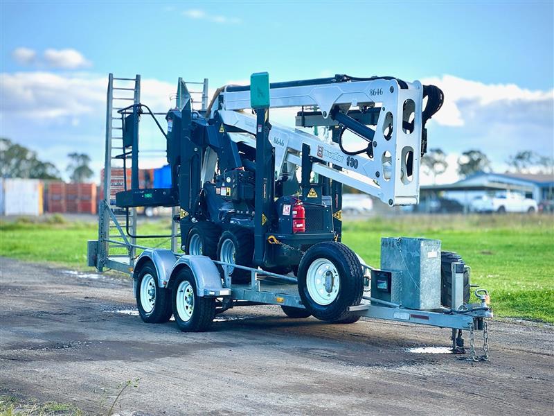 Leguan Monitor 130-2 13.1M knuckle boom & trailer scissor lift cherry picker
