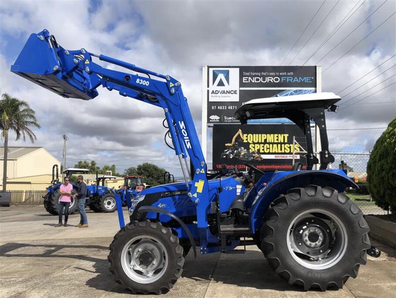 Photo 1. Solis S75 tractor with FEL