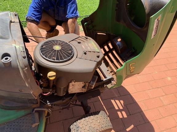 Photo 1. John Deere LA145 lawn mower