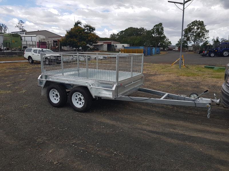 Photo 1. Tandem 8x5 dual axle heavy duty trailer