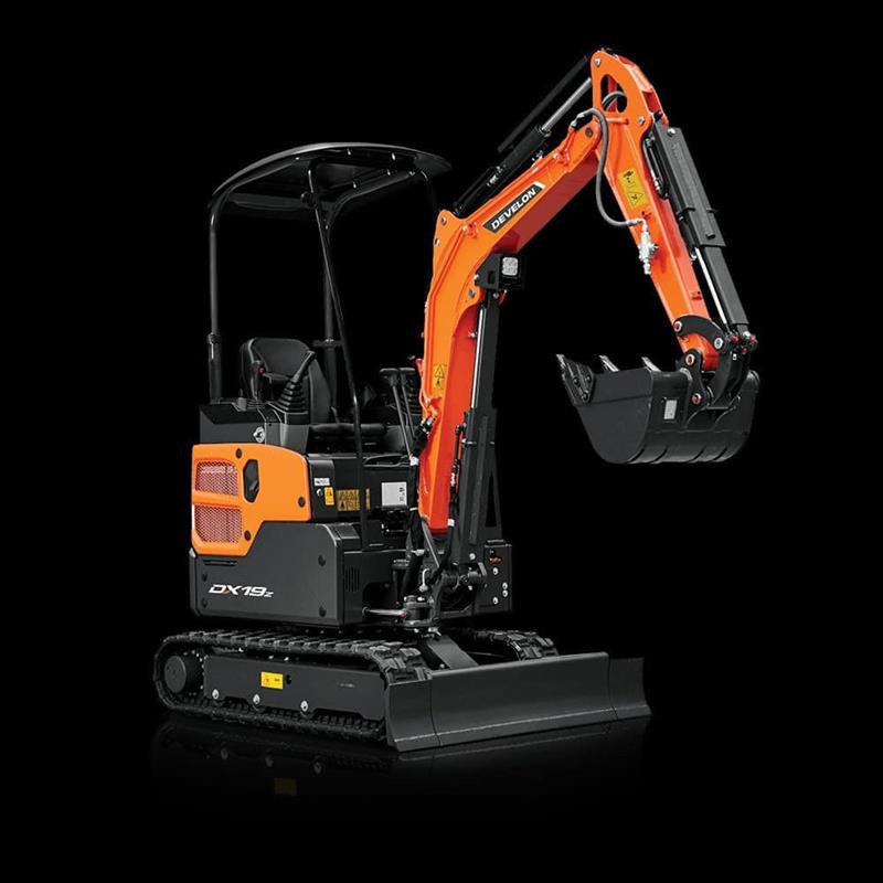 Doosan DX19Z-7B 1.9t tracked excavator with sureweld SW2600 trailer