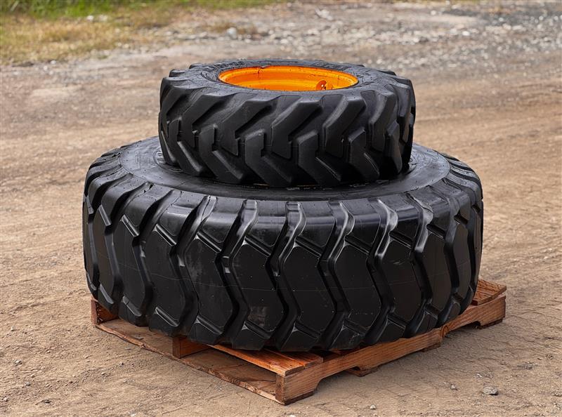 Backhoe Spare Wheel and Tyre Combo