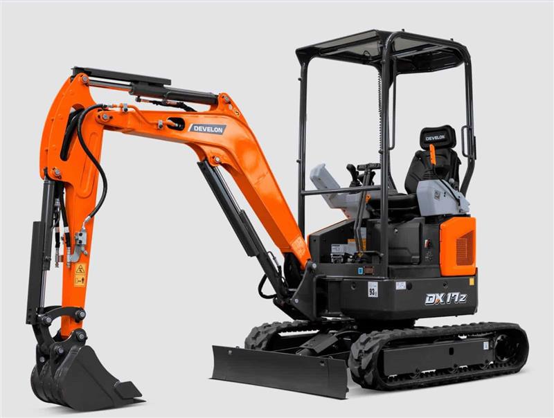 Develon DX17Z-7 1.7T tracked excavator