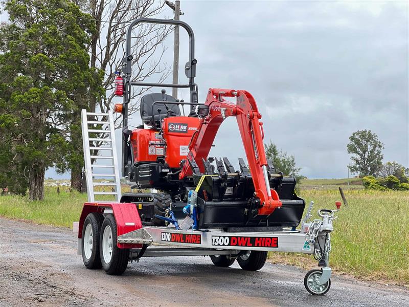 Kubota K008 mini tight access excavator