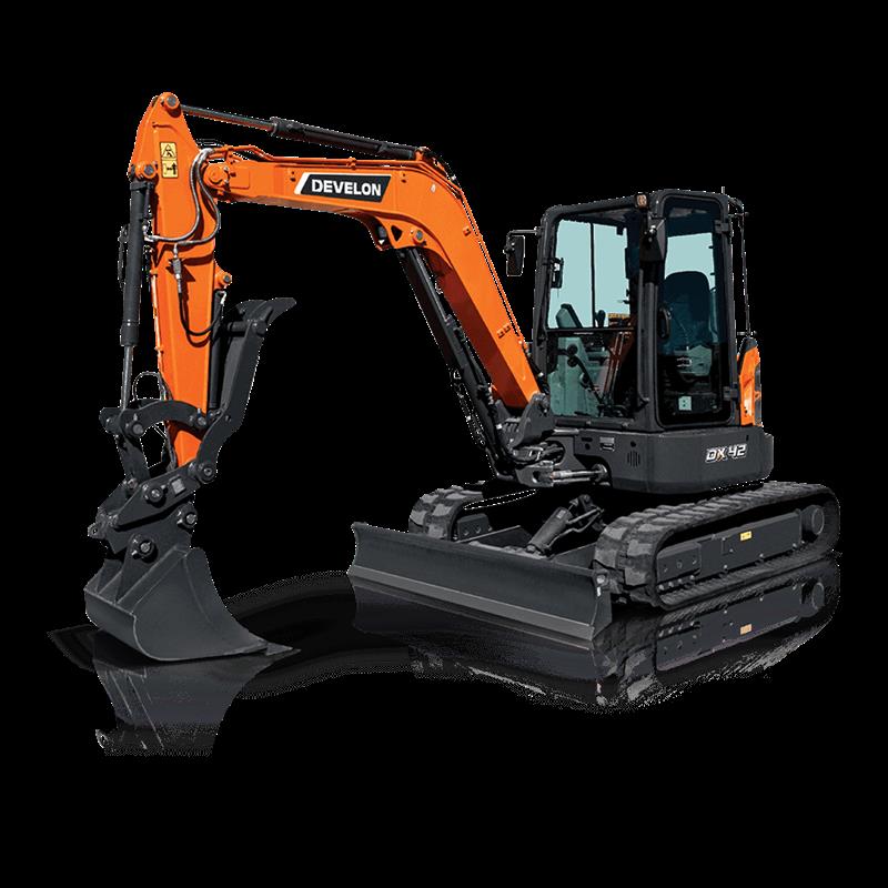 Develon DX42-7 4.5T mini excavator