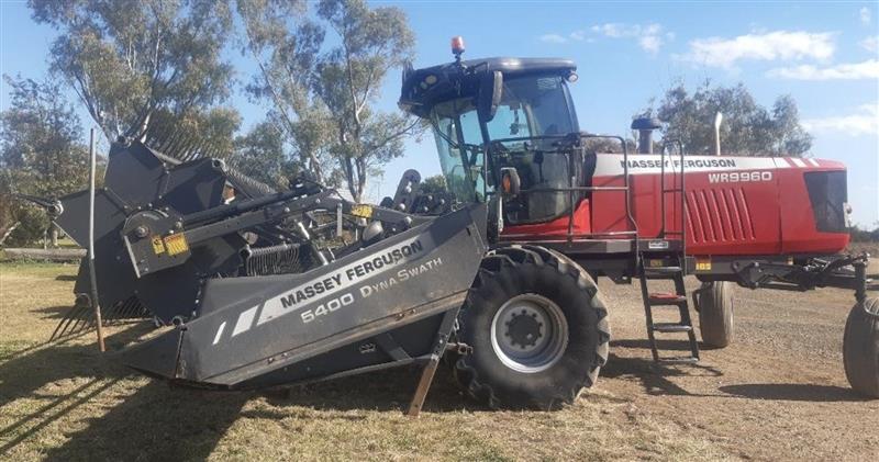 Photo 1. Massey Ferguson WR 9960 windrower