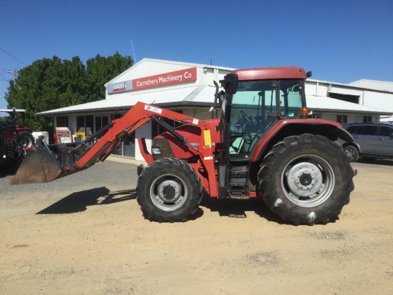 Photo 3. 1998 Case IH MX80C FWA Cab Tractor & Nell Loader