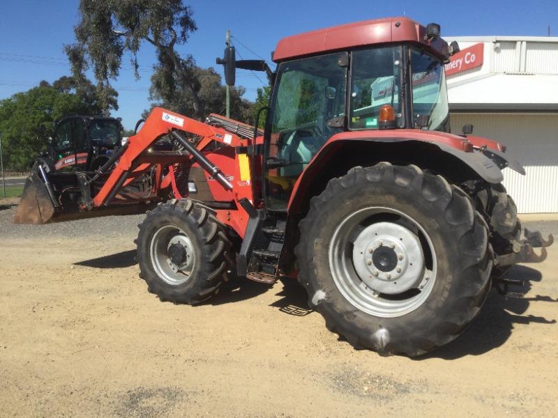 Photo 4. 1998 Case IH MX80C FWA Cab Tractor & Nell Loader