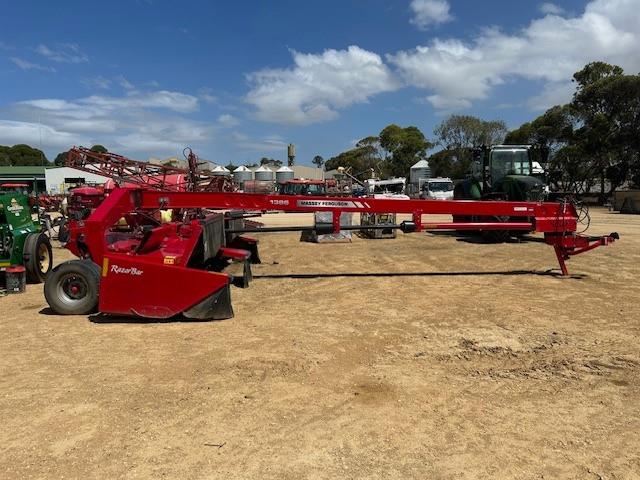 Photo 3. Massey Ferguson 1386 16ft mower conditioner