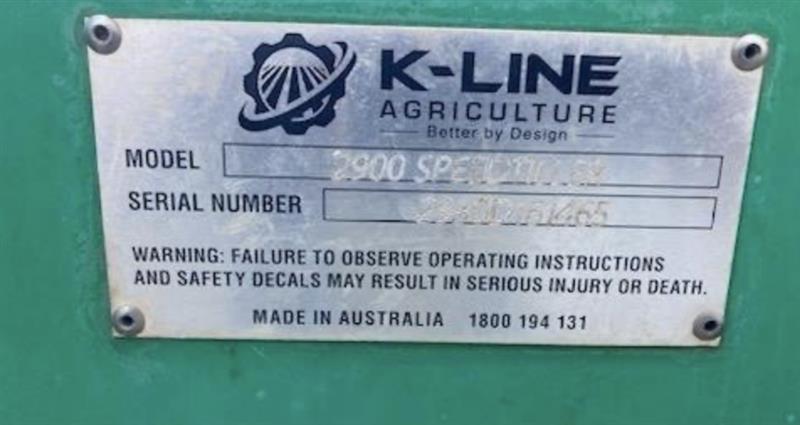 Photo 2. K-Line 2900 cultivator