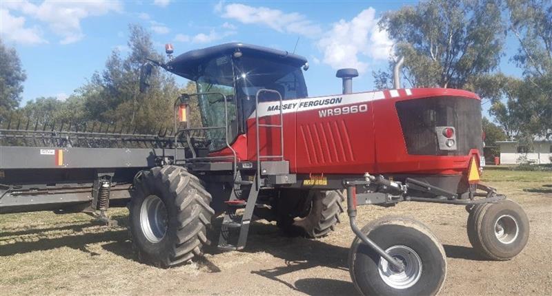 Photo 2. Massey Ferguson WR 9960 windrower