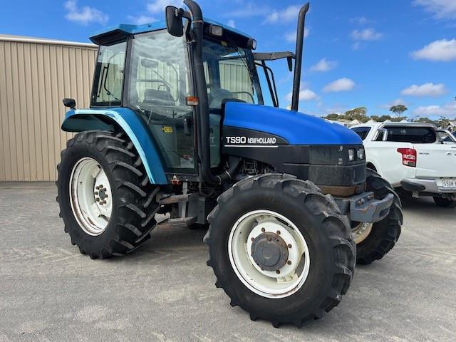 Photo 2. New Holland TS90 Cab tractor