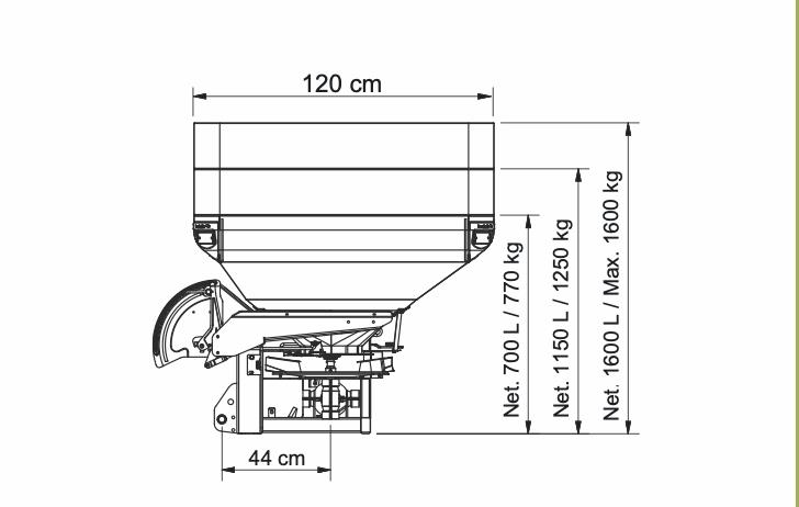 Photo 3. Bogballe L1 plus spreader