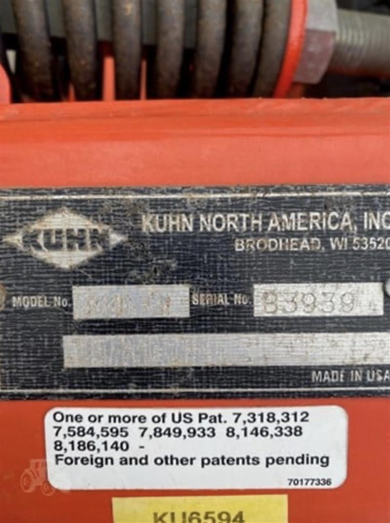 Photo 3. Kuhn SR110 hay rake