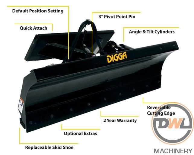 Digga Dozer Blade suit skid steer lo...