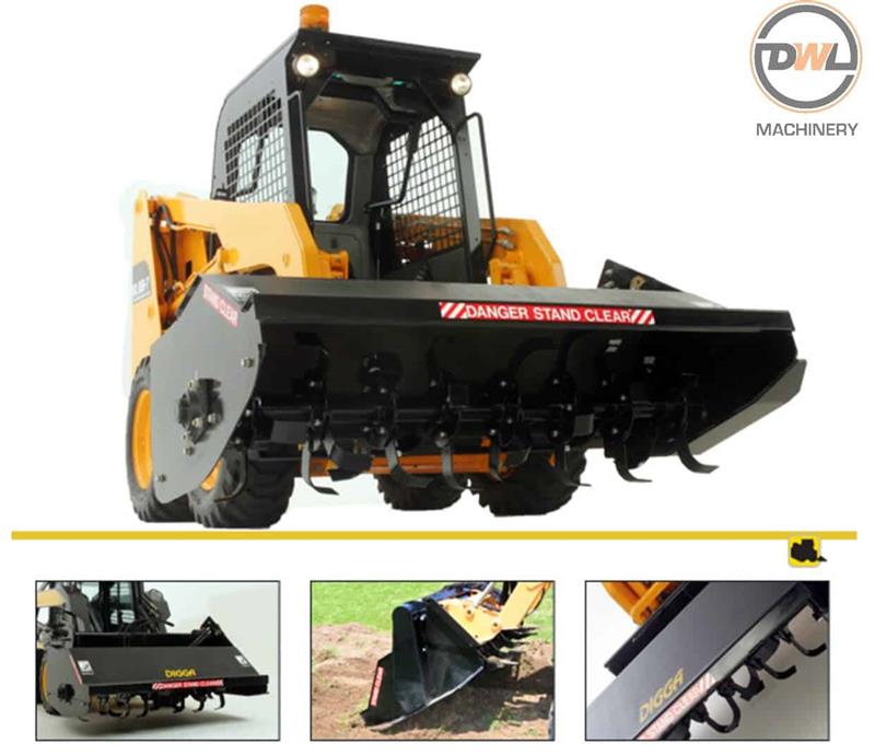 Photo 2. Digga Rotary tiller hoe aerator