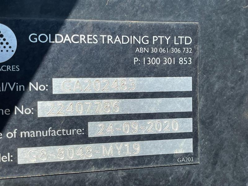 Photo 3. Goldacres G8048 self propelled sprayer