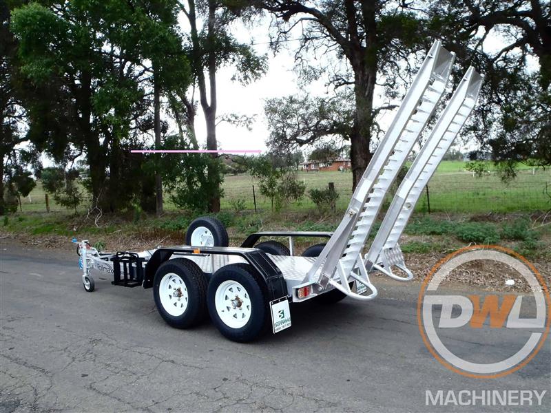 Photo 3. Sureweld SW2400EWP 2.4T scissor lift EWP aluminium trailer