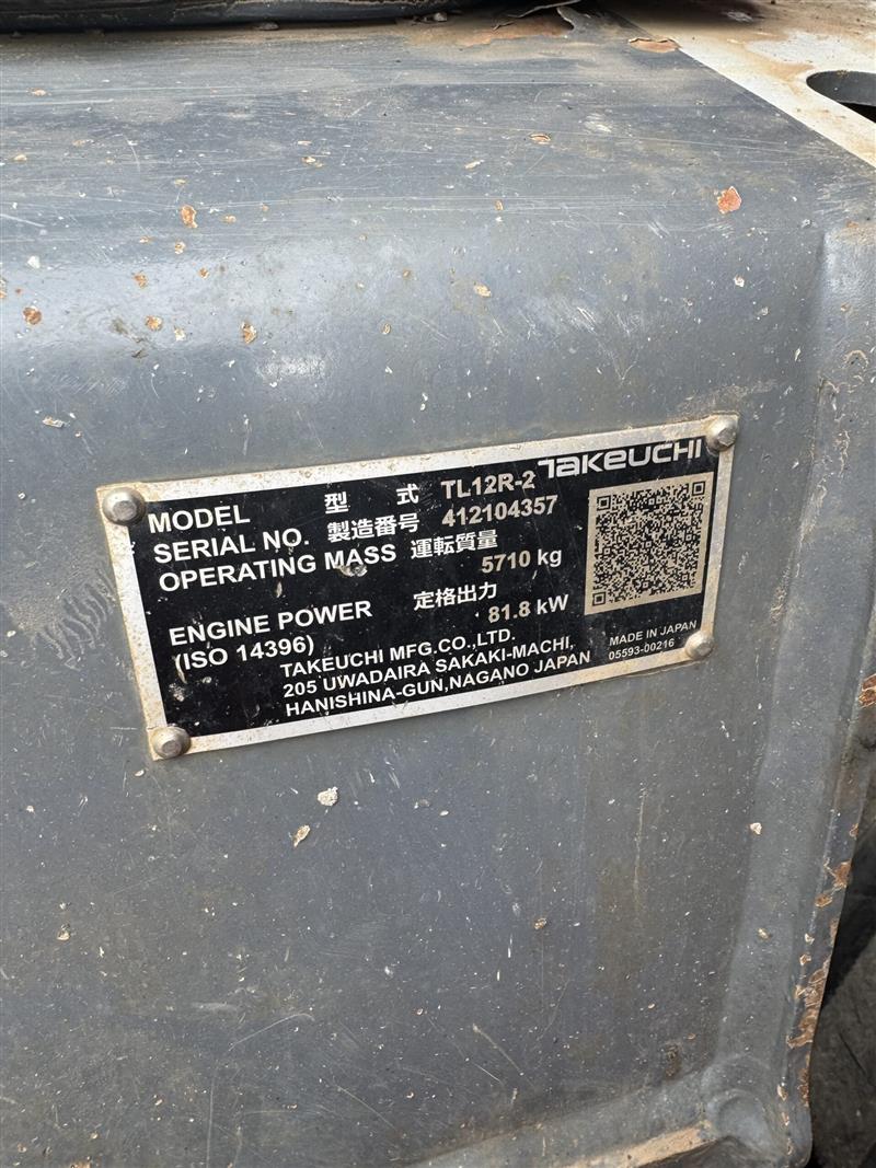 Photo 5. 2021 TAKEUCHI TL12R2 