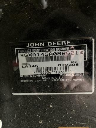 Photo 3. John Deere LA145 ride on mower