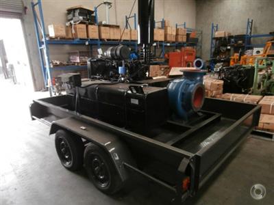 NISSAN 12 INCH TRAILER PUMP SET MIXE...