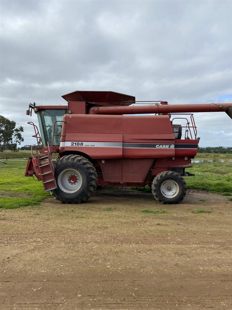 Photo 2. Case IH 2188, 1020 & trailer package combine harvester