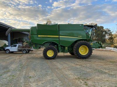 Photo 3. John Deere S790, 740D & trailer package combine harvester